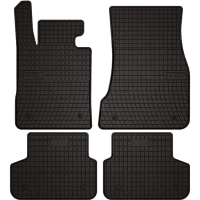 Wielganizator SolidPRO Serie - Zwarte Rubber Auto Matten - BMW 5 G30 Hybride Sedan - 2017-2023 - Perfecte Pasvorm