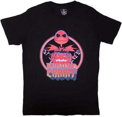 Disney The Nightmare Before Christmas - Ghostlike Charm Heren Tshirt - S - Zwart