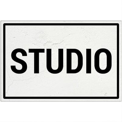 Studio bord | Forex Re materiaal | 18 x 12 cm