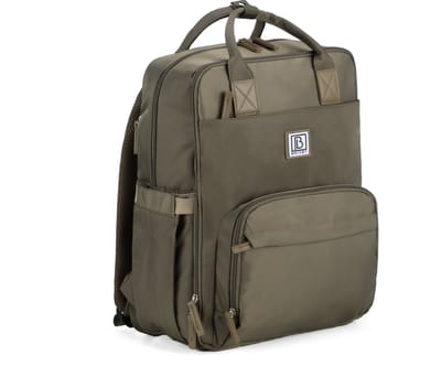 Brisby slijtvaste Luiertas – verzorgingstas – met buggymontage - Olive Green