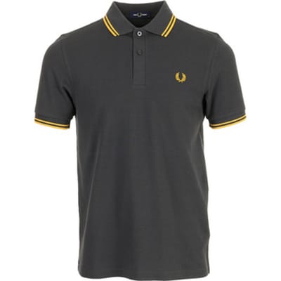 Fred Perry Twin tipped polo - anchor grey golden
