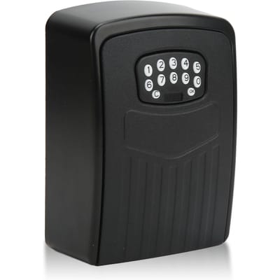 Boîte à clés intelligente Mot de passe dynamique Bluetooth APP Télécommande Haute sécurité IPx5 Étanche pour le stockage de clés black