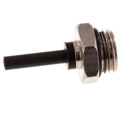 4mm x G1/4'' insteekfitting Messing/PA 66 buitendraad NBR [5 Stuks]