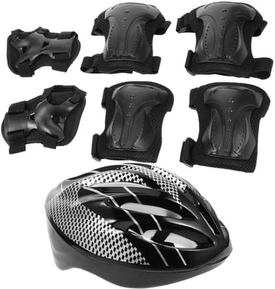 Beschermset Skateboards - Veiligheidsset Volwassenen - Sporten en Spelen - Impact Absorberend - 24x21x11cm - Zwart