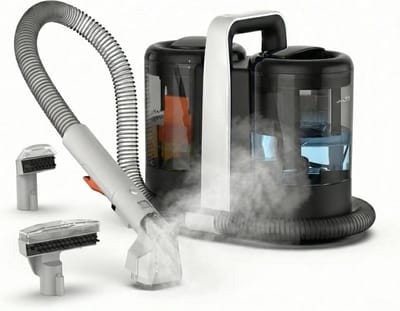 Tapijt Reiniger - Vlekkenverwijderaar - Meubels Reinigen - Krachtige Zuigkracht - 1.5L Tank - Zwart