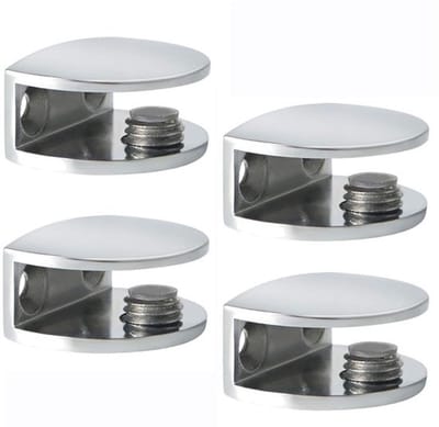 Virtubuy - Glass Holder - Glashouders - Verstelbare glazen klemmen - Zinklegering