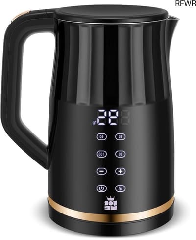 RFWR® Waterkoker 1,7 L met Temperatuurkeuze 40-100°C en LED Digitale Weergave