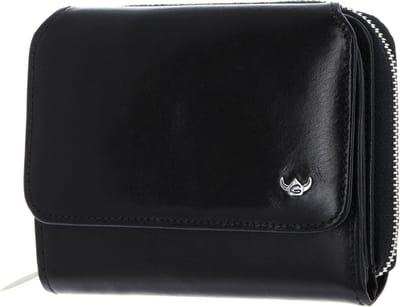 Golden Head Leren portemonnee Colorado RFID Protect RV-Börse 3316 Schwarz zwart