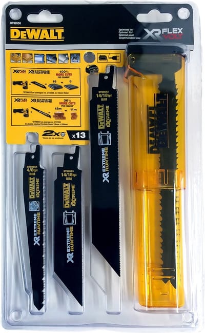 DeWalt DT99550 13 Delige Reciprozaagblad - 152-230mm - Metaal / Hout met spijkers