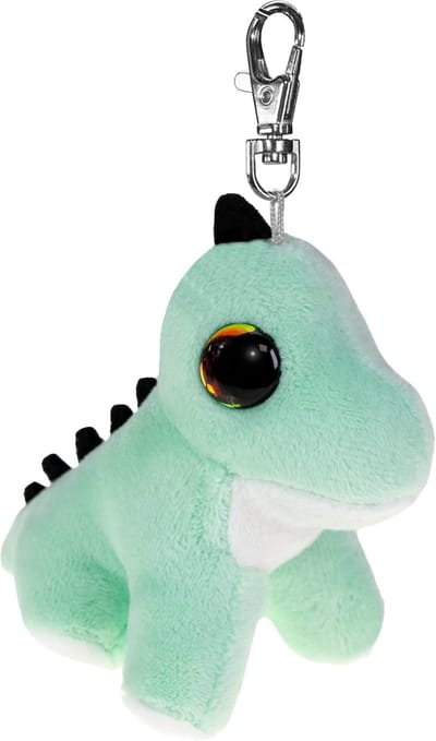 Lumo Stars Sleutelhanger pluche Dino Baby 8,5cm knuffel multi kleuren.