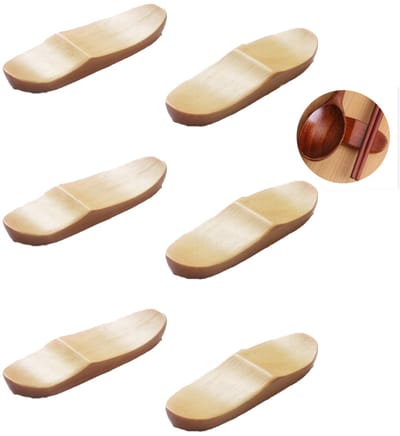 Eetstokjessteunen,Houten Eetstokjes Standaard Vorkhouder, Japanse Stijl Natuurlijke Houten Stokjes Rust, Eetstokjes Gebruiksvoorwerp, Gelden voor Keuken(Hout kleur)