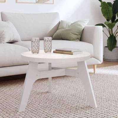 Rond tafelblad - Massief blad - Meubel maken - Duurzame constructie - 60 cm diameter - Wit