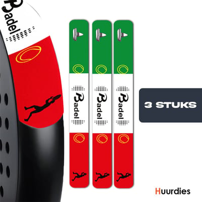 Badel® Padel Protector Sticker – 3 Stuks – Lichtgewicht Frame Bescherming – Geen Invloed op Balans