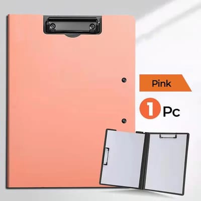 Dubbele metalen clip A4-formaat 360 graden opvouwbare bestandsmap, schrijfklemborden voor kantoor, medisch, veld, school, sollicitatiegesprek