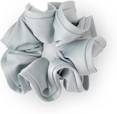 Zachte Satijnen Haarbanden voor Vrouwen, Elastische Haarelastieken voor Vlechtjes, Grote Ponytail Houder, Ideaal voor Dik en Lang Haar (Blauw)