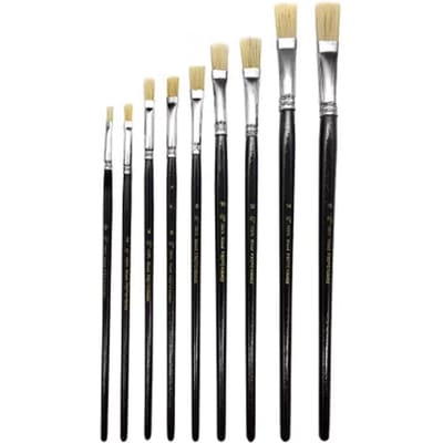 Sencys Set Van 9 Platte Kwasten