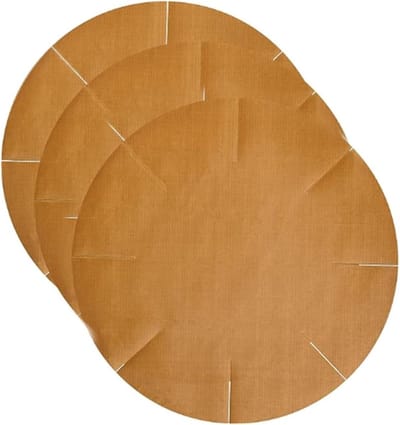 Ronte - Herbruikbaar bakpapier voor bakvorm - hittebestendig en anti-aanbaklaag - vaatwasmachinebestendig - geschikt voor pizza, oven, luchtfriteuse, braadpan en grill - 3 stuks.