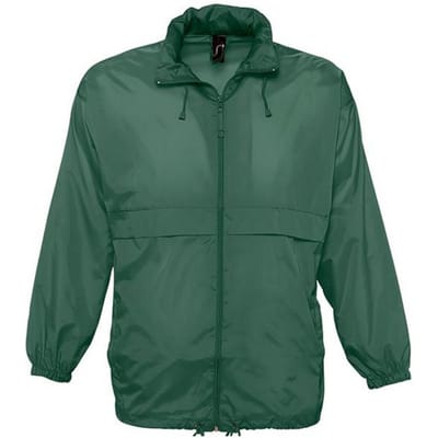 SOLS Unisex Surf Windbreaker Lichtgewicht Jasje (Bosgroen)