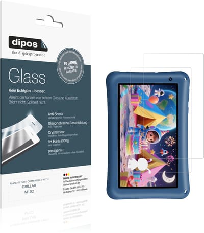 dipos – 2x Pantserfolie geschikt voor BRILLAR M102 | 9H Screenprotector