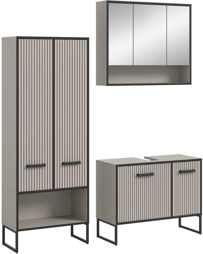 Bagno badkamercombinatie kasjmier NB zwart NB - 36x154x192cm