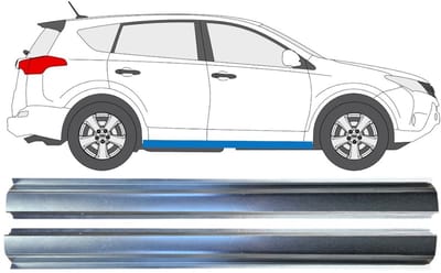 Reparatie dorpel voor Toyota Rav4 2013-2018 / Links + Rechts / Set