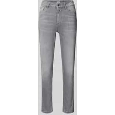 skinny fit jeans in used-look met steekzakken model 'IDEAL'
