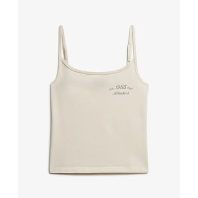 Superdry Athletic Essential Graphic Cami Mouwloos T-shirt Wit 2XS Vrouw