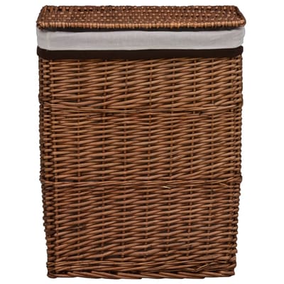 vidaXL - Wasmand - wilgen - bruin