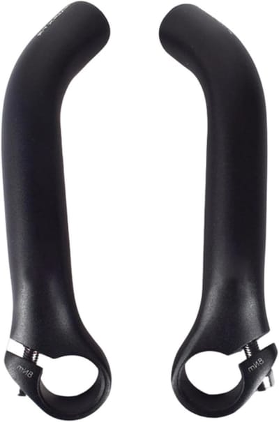 Fietsstuurverlenging - Extra handgrepen - Comfortabel fietsen - Universele pasvorm - 215-222 mm - Zwart