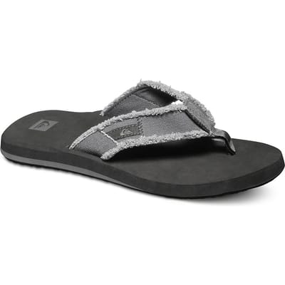 Quiksilver Monkey Abyss Heren Slippers - Grey/Black/Brown - Maat 40