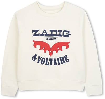 Zadig & Voltaire - Sweater Love - Beige - Maat 140