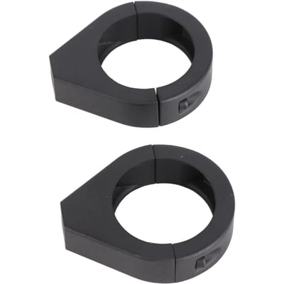 Aluminiumlegering Motorfiets Gemodificeerde Richtingaanwijzer Licht Montagebeugel 41mm Vorkklemmen Zwart zwart
