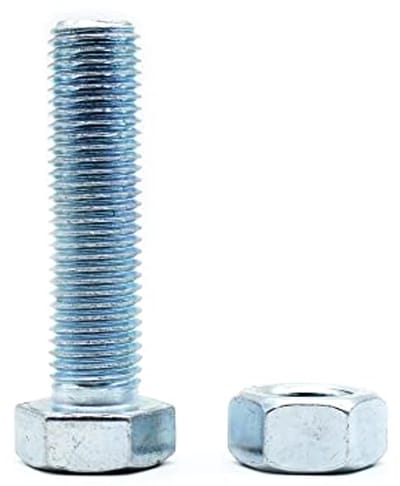 Zeskantschroeven met Moeren | 10x80mm | PAKKET 20 | Verzonken Afwerking voor Bouw en Huishoudelijk Gebruik