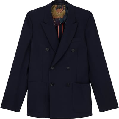 Paul Smith Mens Db Jacket Very Dark Navy Maat: 48 | Blazers Outlet | Heren | Blauw