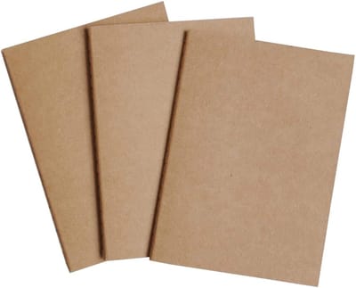 SnelShoppen - A6 Travelers Notebook Refill - 10,5 x 15 cm - 100 GSM Acid-Free Papier - 3 Handgenaaide Boekjes - 180 Pagina's - Perfect voor Dagboeken