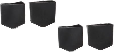 Laddervoet Kussens - Antislip Pads - Vloer Beschermen - Duurzaam Rubber - 4 Stuks - Zwart