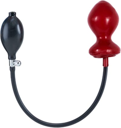 Opblaasbare ballplug harde kern - ( Schuim) - rood large