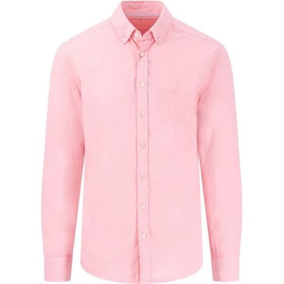 Fynch-Hatton Overhemd Garment Dyed Poplin Button-Down Peony / male