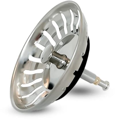 Afvoerzeef - Verstelbare gootsteenfilter - Roestvrij - Universeel - Zilver - 79mm