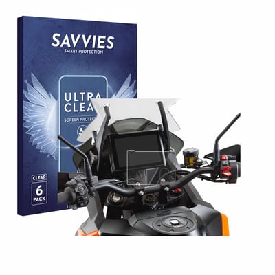 Savvies - Screenprotector voor KTM 1290 Super Adventure S / R 2021 - Folie Beschermfolie transparant 6 Stuks