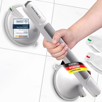 SnelShoppen - Suction Bathroom Grab Rails - Veiligheidssteun Handgreep met Sterke Zuignappen - Draagbare Mobiliteitssteun voor Kinderen, Ouderen en Pe