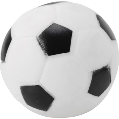 1PC Huisdier Training Spelen Kauwen Geluid Bal Hond Puppy Piepspeelgoed(Voetbal) white