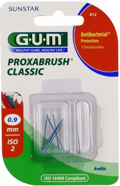 GUM Proxabrush Classic 0.9mm refills 412 - 8 stuks