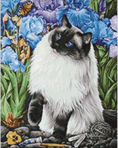 Wizardi Diamond Painting Kit Amongst the Irises WD2419