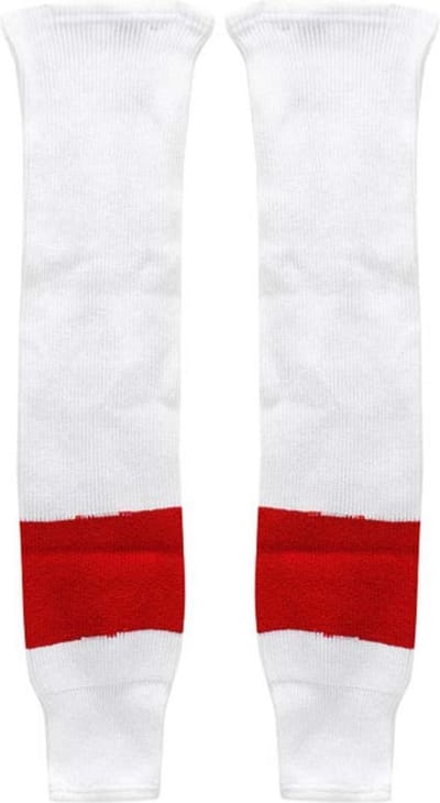 IJshockey sokken Junior Detroit Redwings wit/rood