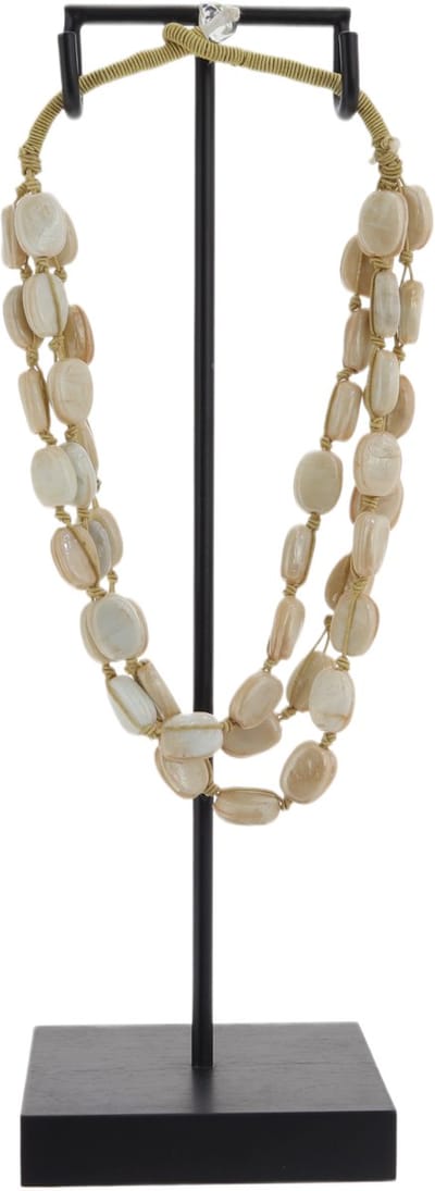 Behave Atelier Noir - Decoratieve Ketting Standaard - Incl. Handgemaakte Ketting - Luxe Woondecoratie - Boho Ibiza/Balinese stijl - 30 cm