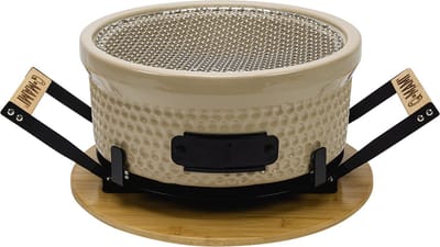 Q-MAMI TABLE GRILL | BEIGE (Hibachi / Shichirin / Tafelgrill / Barbecue / Kamado / Tafel bbq)