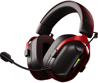 MCHOSE S9 Series - Gaming Headset - Draadloos - Surround - Bluetooth 5.3 - 55 uur batterijduur - Rood/Zwart