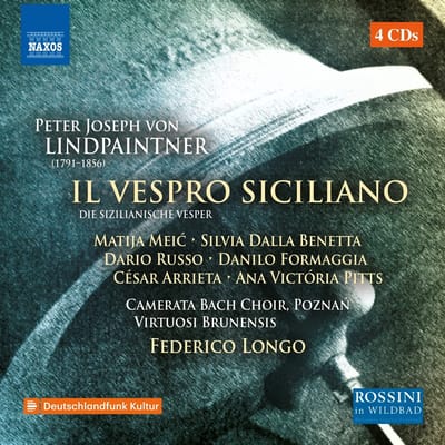 César Arrieta, Ana Victória Pitts, Camerata Bach Choir Poznan, Virtuosi Brunensis, Federico Longo - Il Vespro Siciliano (4 CD)