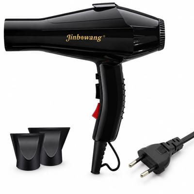 Haardroger - 2600 W 220 V - blauw licht en negatieve ionen - plug-in niet-opvouwbaar - concentrator en diffuser